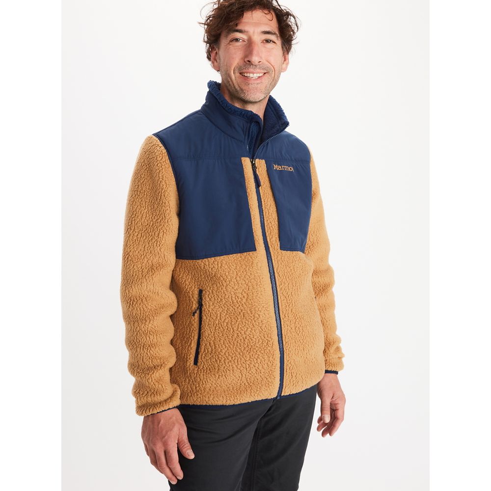 Marmot Fleece Yellow NZ - Wiley Jackets Mens NZ1239048